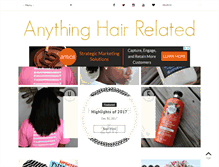 Tablet Screenshot of anythinghairrelated.com